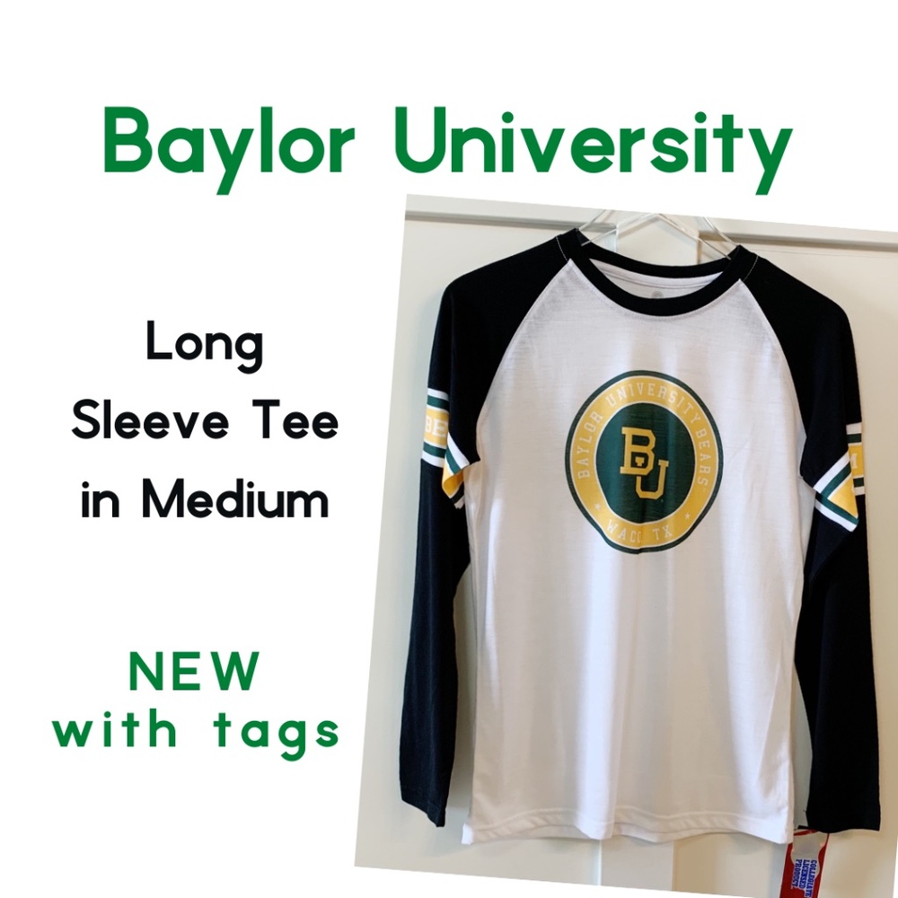 NCAA Baylor Bears BU Long sleeve Tee Medium  NWT